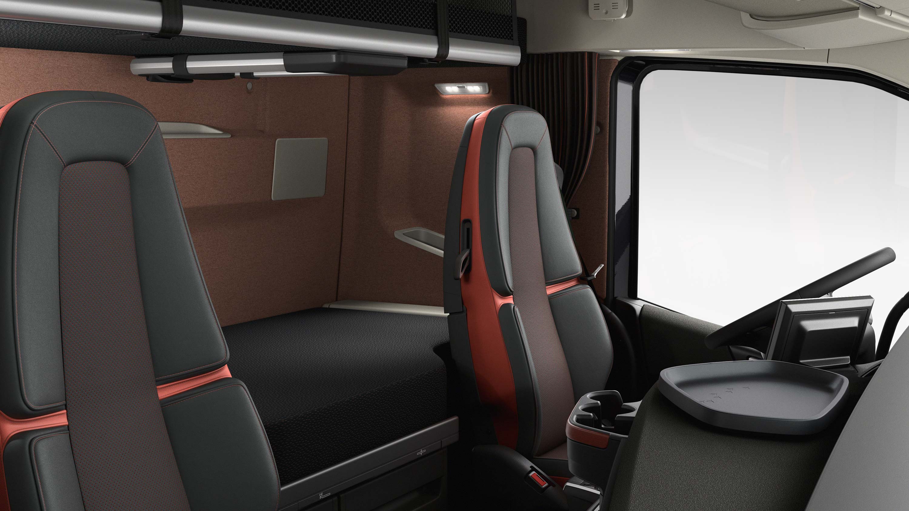 Volvo FH16 tilbyr komfortable hvilefasiliteter.