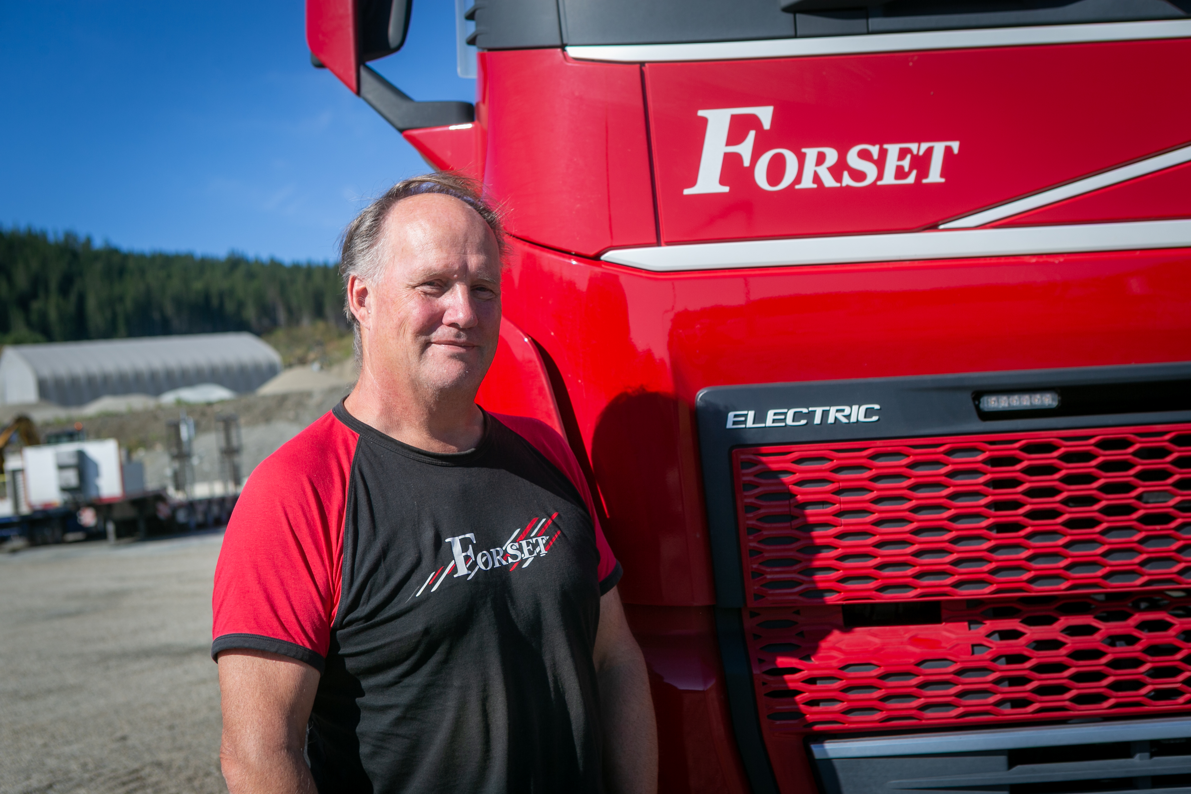 Trond Aune, sjåfør i Forset Grus